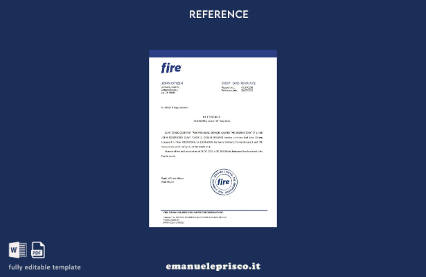 modello di riferimento per il fuoco tedesco in stile verificato
